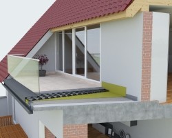 Vzdušná izolace teras a balkonů